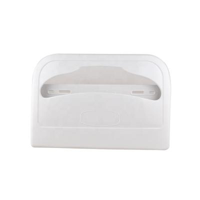 China Modern Wall Mounted Bathroom Plastic ABS Half And Quarter Folded Toilet Seat Cover Dispenser for sale