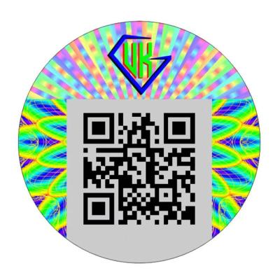 China security hologram tamper proof sticker customized design qr code hologram sticker for sale