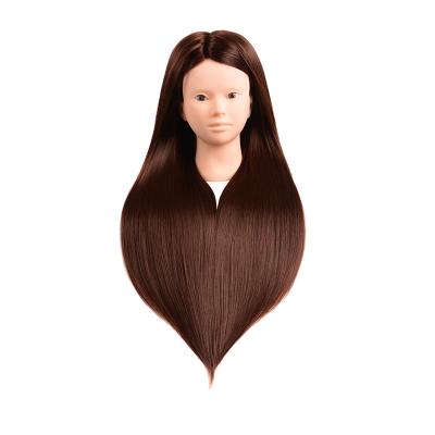 China Training Hair Head Manikin Head With Hair Training Hairdressing Doll Mannequins Human Heads Training Female Wig Dummy Head With Hair for sale