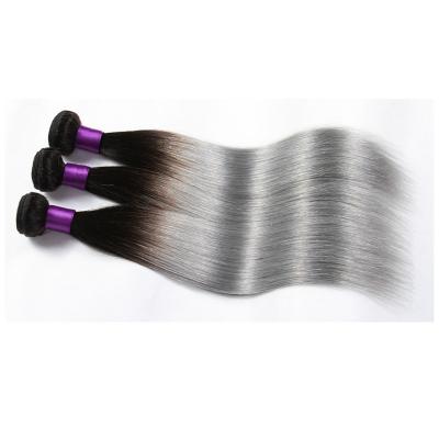 China Light Color 1B Straight Hair Extensions Brazilian Virgin Remy Gray Hair Weave Softest 100%Top Quality Color Hair Weft Brazilian Virgin Remy Hair for sale