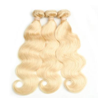 China High Quality Brazilian Hair Color 613 Body Wave Hair Weft Arade Smoothest 10a 100% Virgin Hair Bundles for sale