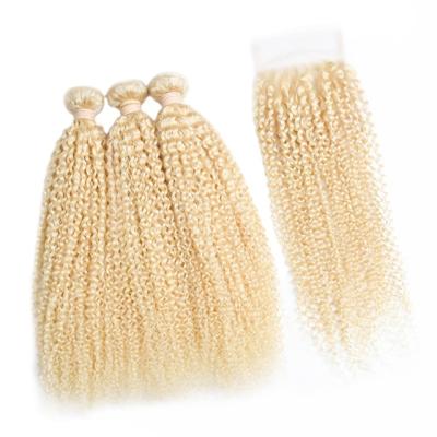 China Silky Straight Blonde Wave Hair Bundles With Lace Headband for sale