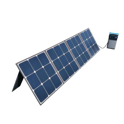 China Home Portable Solar Panel 120w Outdoor Foldable Solar Panel Charging For 500W 600W Power Plant Generator Outdoor Camping Emergency for sale