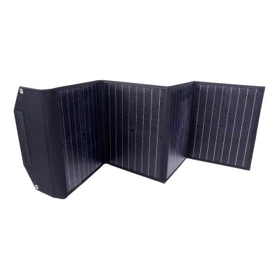 China Outdoor Activities Customized 100W Monocrystalline Folding Portable Outdoor Camping Power Supply Solar Panel For Mobilephoe Electric Devices for sale