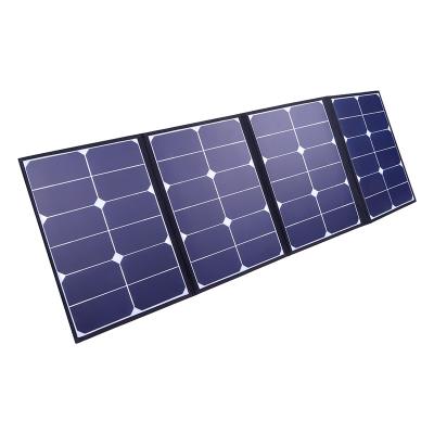 China Outdoor Activities Shenzhen Hotsale China High End Brand 80W 4 Times Foldable SunPower Solar Panel Charger for sale