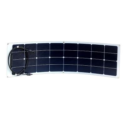 China RV 50W18V Special Design ETFE Lamination Flexible Sunpower Solar Panel For Homes RV Boat Boating Travel Camping Outdoor for sale