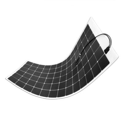 China RV 265W 12 Volt Monocrystalline Semi-Flexible Bendable Mono-Grid Charger for Marine Cabin Van Car Uneven RV Surfaces for sale