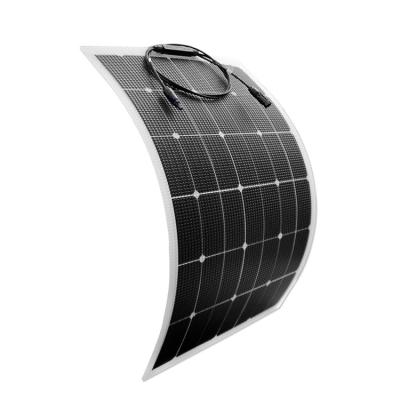 China Cheap Solar RV System Use 70W High Efficiency Lightweight Flexible Solar Panel For Garage Roof Lighting Caravan RV Boat for sale