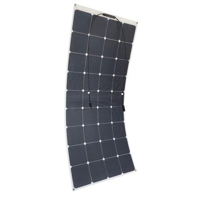 China Lightweight RV OEM 200W New Design High Efficiency Sunpower Flexible Solar Panel For Caravan RV Boat Camper for sale