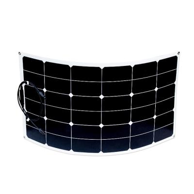 China RV 100W 120W OEM Paneles Solares Flexibles Sun Power ETFE Solar Panel For Boat Yacht Marine Camper Van for sale