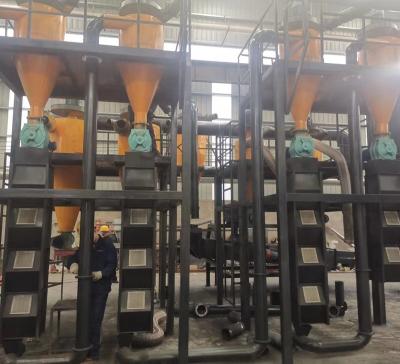 China Waste battery recycling 1000 kg/h lithium cell battery crushing recycling machine lithium ion battery recycling plant for sale