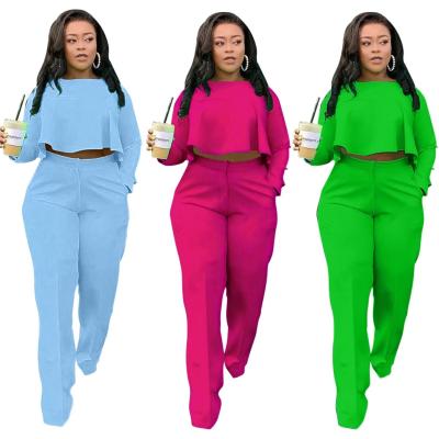 China 2021 Women's Fall Clothing Shorts Front Back QUICK DRY QUICK DRY Long Plus Size Women's Clothing Two Piece Set for sale