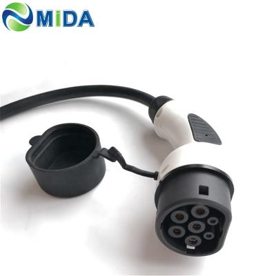 China DUOSIDA Single Phase 220V 32Amp Type 2 Female EV Connector Car Charger Side IEC 62196 Type 2 Mennekes EV Plug for sale