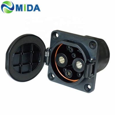 China GB/T China Standard 80A 125A 200A 250A DC GBT Socket EV Charger Inlet Electric Car Charger Connector for sale