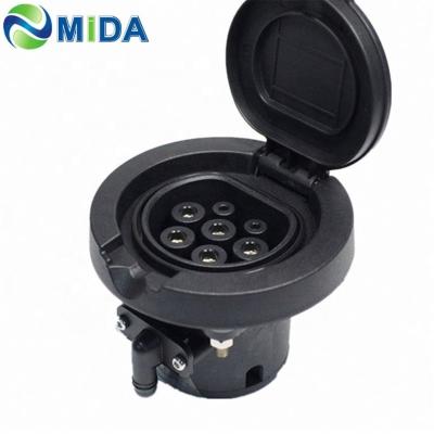 Κίνα 63A Type2 1phase EV Charging Socket Outlet EV Charging Socket προς πώληση