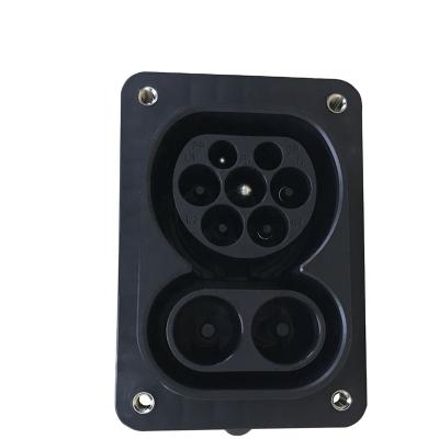 China DC 200A AC 32A CCS Combo 2 Inlet Socket IEC 62196 Type 2 DC socket for sale