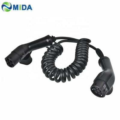 China 16A/32Amp Type 2 Mennekes EV Plug EV Charger Cable Type 2 Vehicle Side Type 2 Charging Station Side for sale