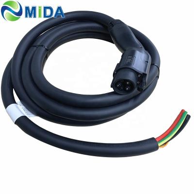 China UL2251 80A SAE J1772 Plug Type 1 AC Charger Connector PHEV Car Charger à venda