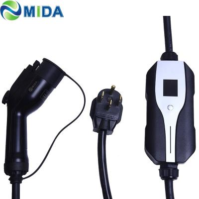 China MIDA current adjustable 40A evse home ev charger mode 2 with Nema 10-50 for sale