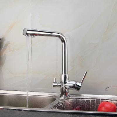 China Thermostatic Faucets 3 Function Water Filter System / Water Purifier Kitchen Faucet for sale