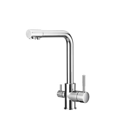 China Thermostatic Faucets One Handle Double Holes Kitchen Fucet for sale