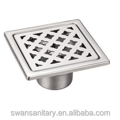 China Factory Competitive Price High Quality Stainless Steel Square Sanitary Floor Drain Strainer for sale