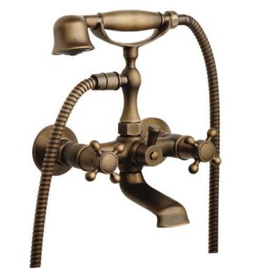 China Traditional antique shower set, old fashion bathroom faucets, telephone shower for sale