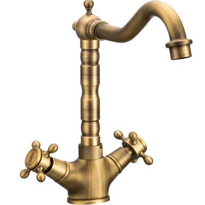 China Traditional Antique Brass Basin Faucet Products for sale