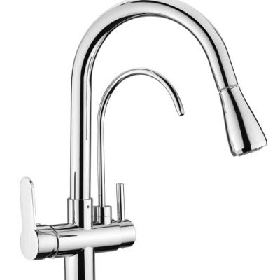 China Modern Pull Out Kitchen MixerTap 3 in 1 Kitchen Sink Faucet SW-7616 for sale