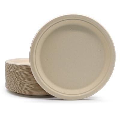 China BPFS09014 Wholesale Disposable Biodegradable Food Packaging Sugarcane Bagasse Pulp Dish Eco-friendly Minimalist High Quality for sale