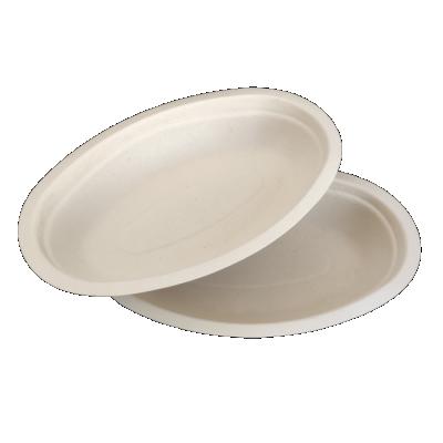 China Wholesale Eco-friendly Biodegradable Disposable Sugar Cane Bagasse Oval Japanese Style Minimalist NBFS23020 Fast Food Bowl for sale