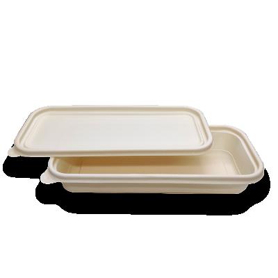 China Minimalist NWEH-26 Hot Sale High Quality Durable Disposable Biodegradable Cornstarch Single Compartment Food Container for sale