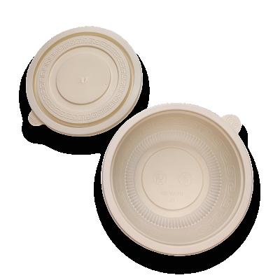 China NWW- 06 Japanese and Korean creative restaurant tableware household disposable biodegradable cornstarch oil-repellent salad bowl for sale