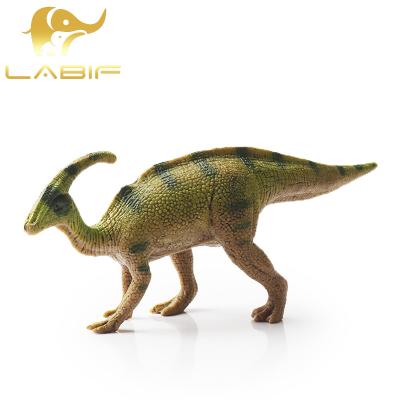 China Kiya F609 Emulational Parasaurolophus PVC Animal Dinosaur Puppet Toys Solid Quality Realistic Dinosaurs Party Supplies Toys for sale