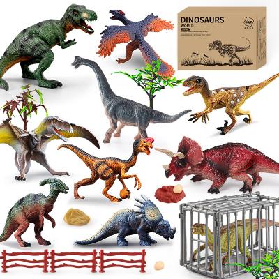 China Kiya F6013 Tyrannosaurus Rex Pvc Simulational Dinosaur Model Toy For Kids Hot Selling Set Of Children Toys for sale