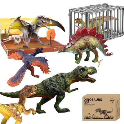 China Present ; 2021 collection hot sale PVC children's environmental protection dinosaur world jungle game exquisite plastic realistic scene for sale