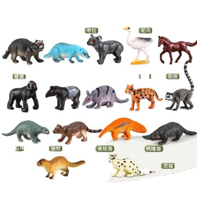 China 2021 Gift Collection China Factory Animal Simulator Figures Set Toy Paradise World Pvc Toys Educational Model Wild Animals for sale