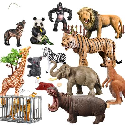 China Children's toys 2021 Amazon drop shipping hot sales for kids PVC figure wild animal set for boy hippo animal model for sale