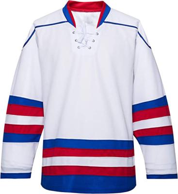 China Shirts & Tops Blank Hockey Jersey Custom Hockey Jersey Embroidered Wholesale Hockey Practice Jersey for sale