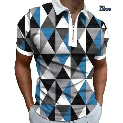 China 2022 Stylish Antibacterial And Comfortable Mens Digital Printing Polo Shirt With Logo Color Customized Polo Shirt for sale