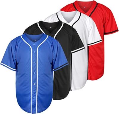 China Wholesale Cheap Blank Type Antibacterial Supply Service Baseball Jerseys Plain OEM Sportswear Wear Baseball Product for sale