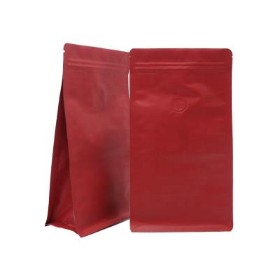 China Food Smell Proof Aluminum Foil Coffee Pouches Package Bags With Zipper And Valve for sale