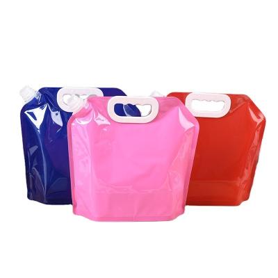 China Recyclable Wholesale Custom Liquid Packaging Plastic Bag Holder Up Spout Laundry Detergent Bag for sale