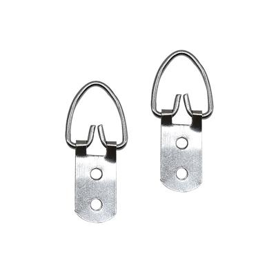 China Silver Heavy Industry Picture Frame Hangers Hook Picture Frame Hanging Hook 13x35mm for sale