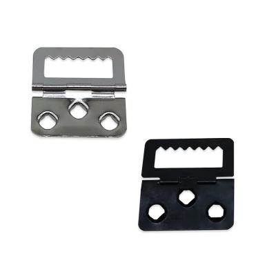 China 31x37mm Modern Sawtooth Hinge Table Frame Hinge Motherboard Buckle Black Rear Hinge for sale