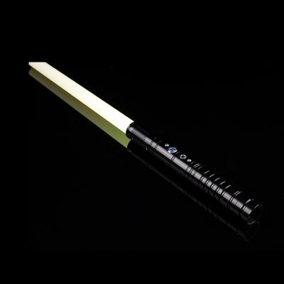 China Aluminum Alloy & Polycarbonate Extension Flashing Lightsaber Dueling Cross Led Laser Stand Display FX Lightsaber Sword for sale