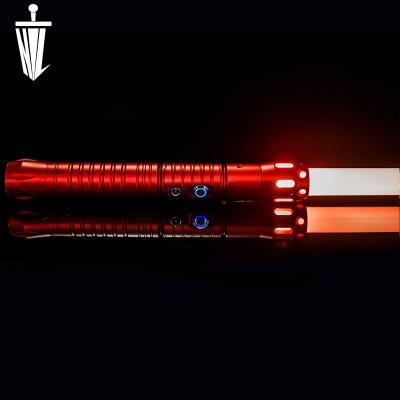 China Aluminum Alloy & Polycarbonate Blade Lichtschwert Laser Sword Outdoor Creative FX Lightsaber Red Plastic Led Light Sword Toy for sale