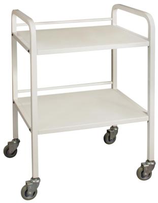 China Salon Trolley 2-Shelf Metal Salon Trolley Barber Trolley for sale