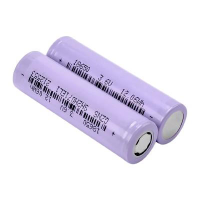 China Toys High Capacity 18650 Power Battery INR 3350mAh 3.7v 3C Discharge Rechargeable Rate Li-ion 18650 lithium ion batteries cells for sale