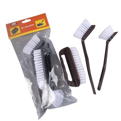 China 3pcs Viable Reading Brush Household Plastic Clothes Washing Brush Floor Kitchen Dish Cleaning Brush for sale